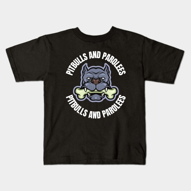 Pitbulls And Parolees Kids T-Shirt by FullOnNostalgia